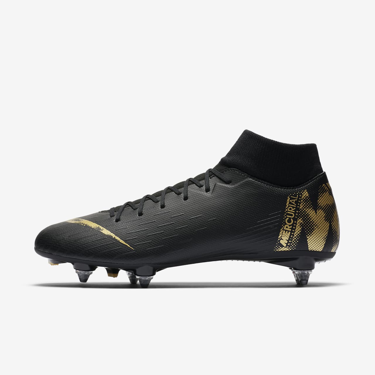 nike mercurial noir et or