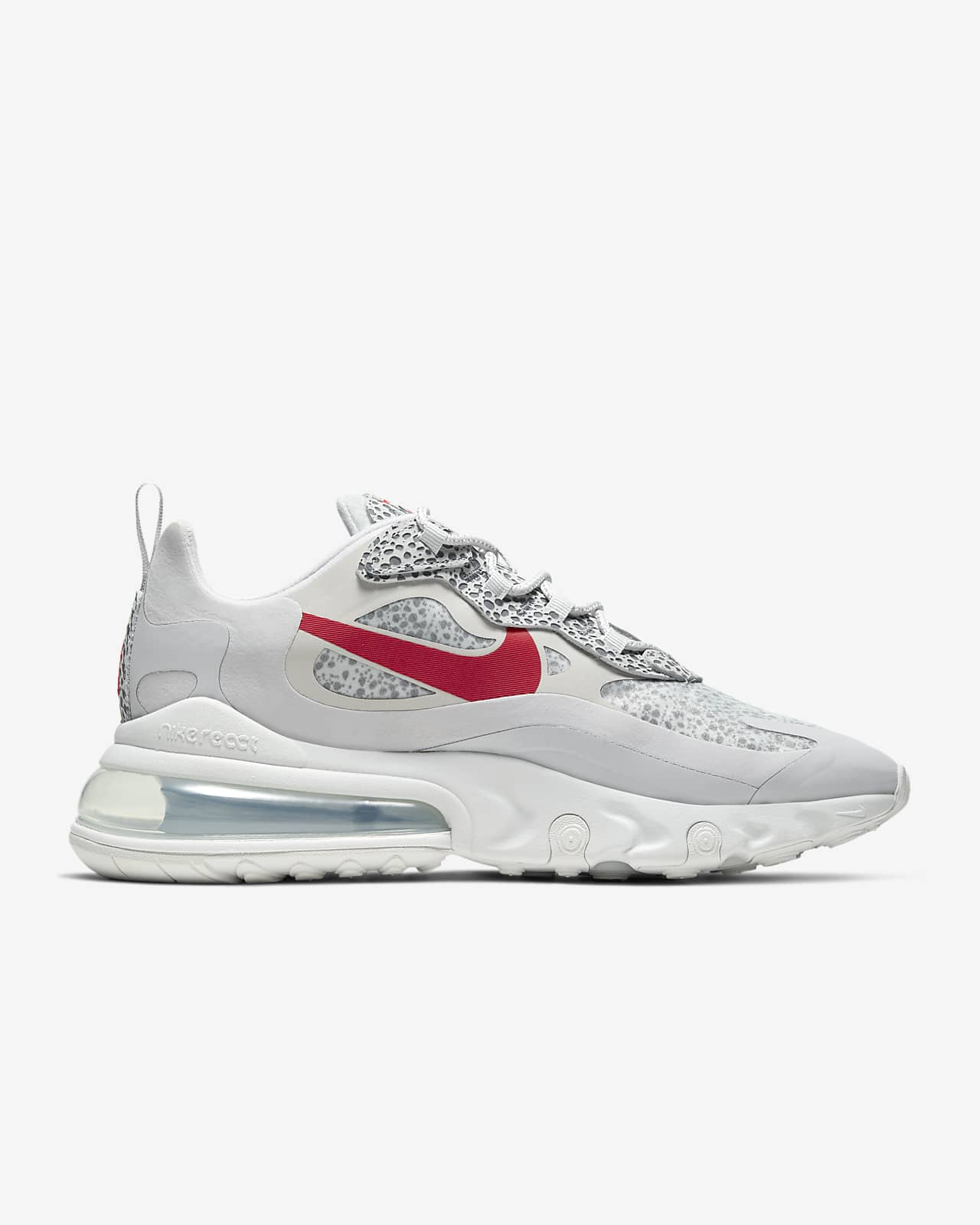 NIKE AIR MAX 270 REACT bianche, grigie e arancioni – AW LAB