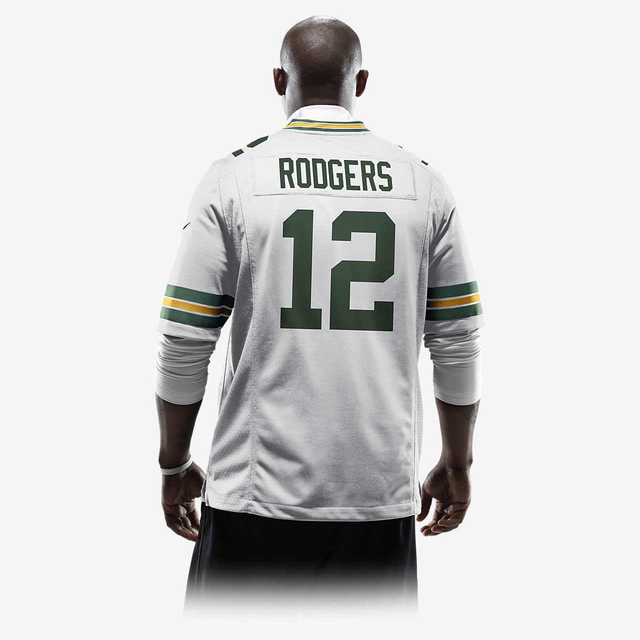 Green Bay Packers #12 Aaron Rodgers Custom Stitched Jersey - AME