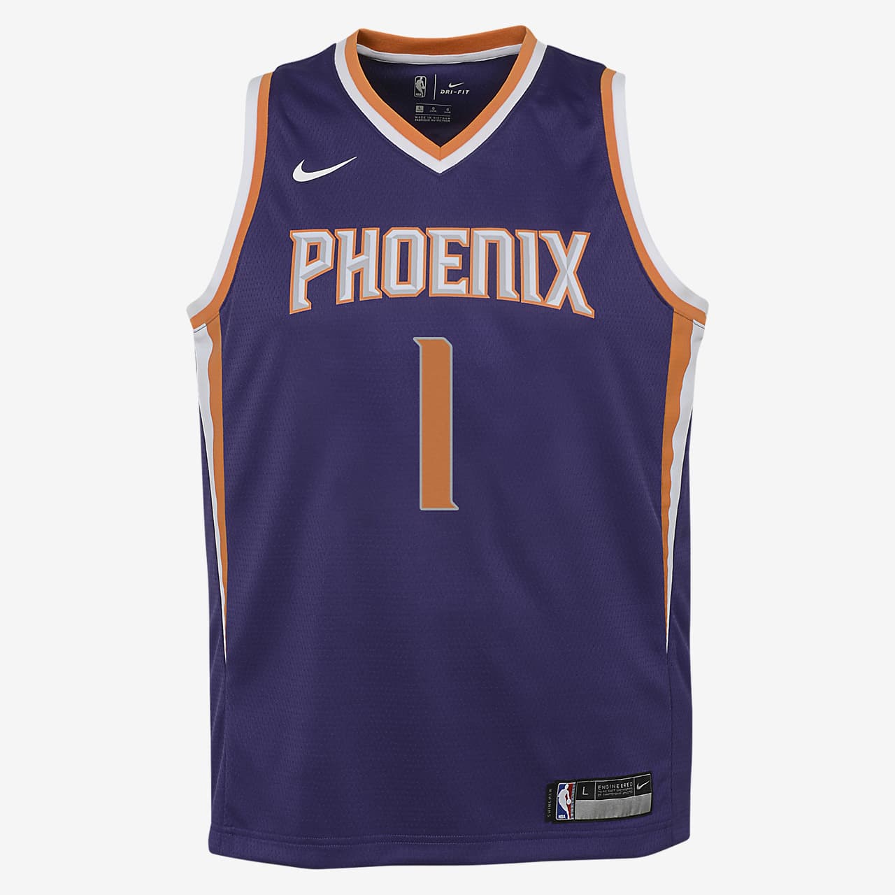 completamente basura cerca Devin Booker Phoenix Suns Nike Icon Edition Swingman Big Kids' NBA Jersey.  Nike.com
