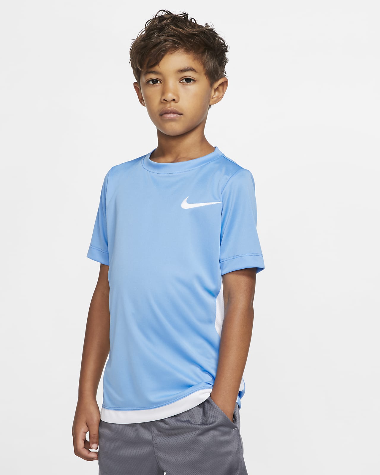 logo nike white