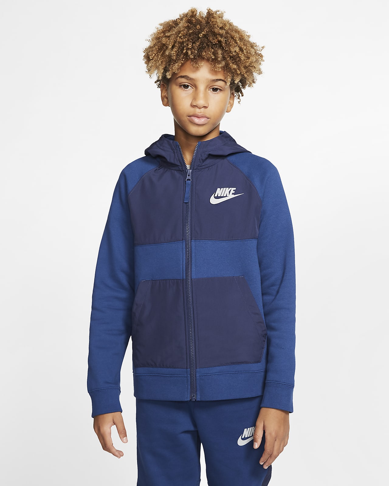 nike boys full zip hoodie