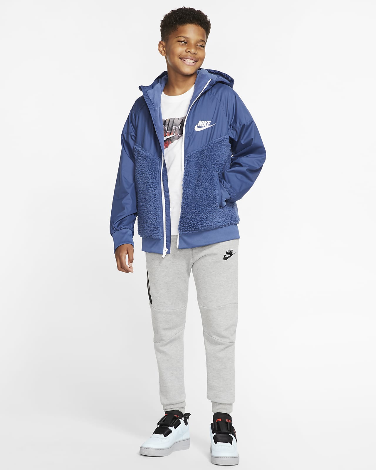 nike boys sherpa windrunner