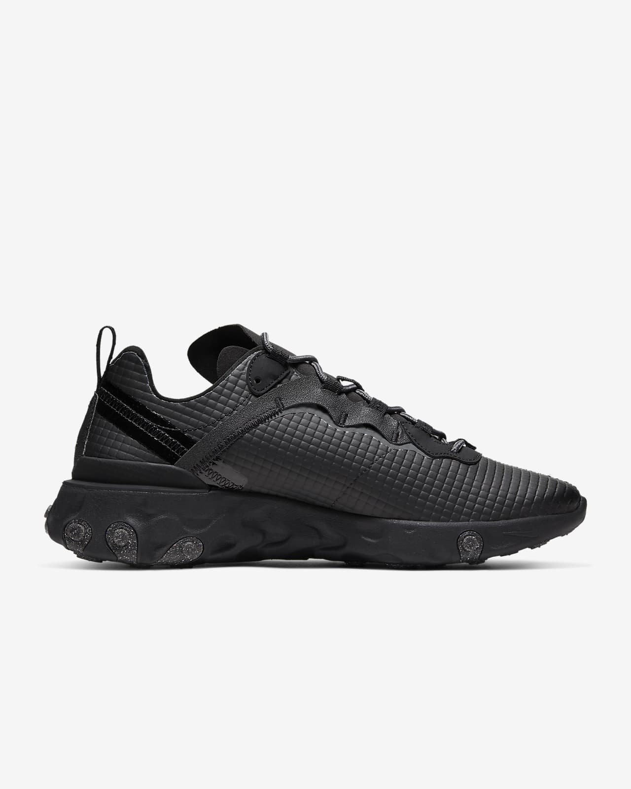 all black nike react element 55