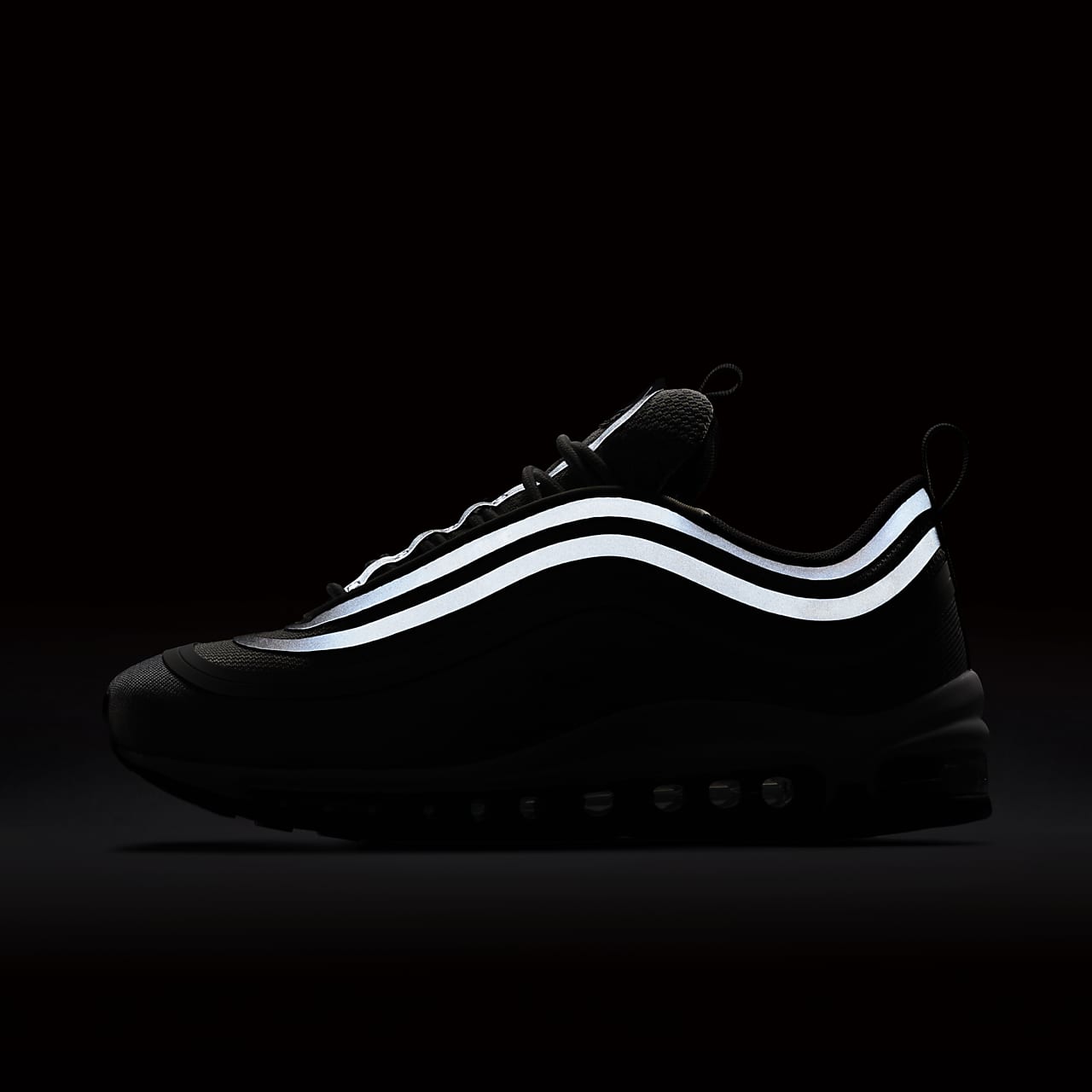 nike air max 97 reflective logo black