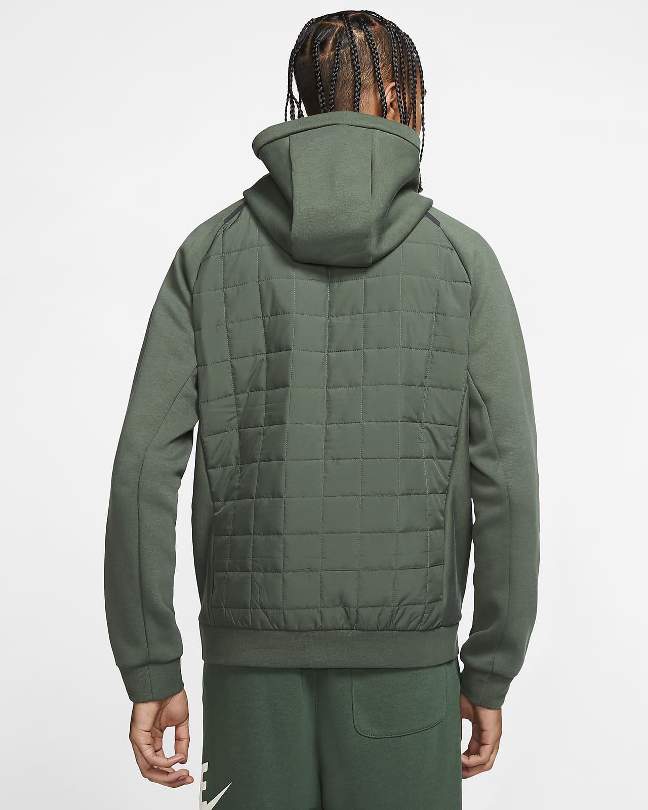 nike quilted hoodie