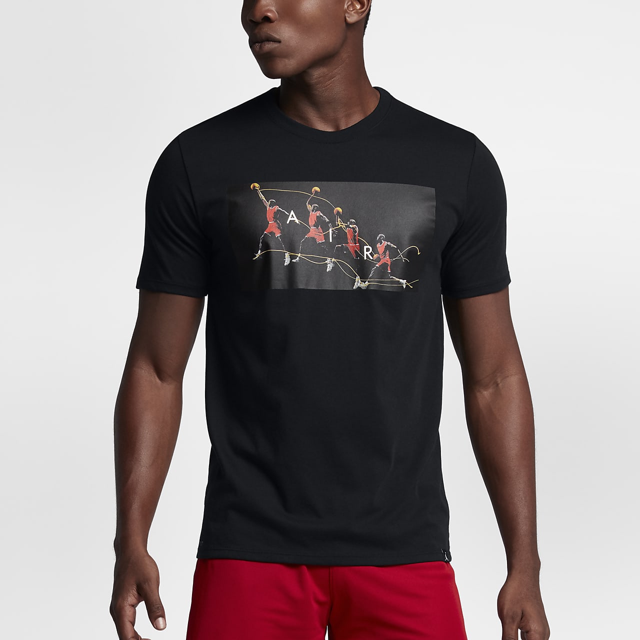 Jordan Dry Flight Photo Men's Basketball T-Shirt. Nike ID