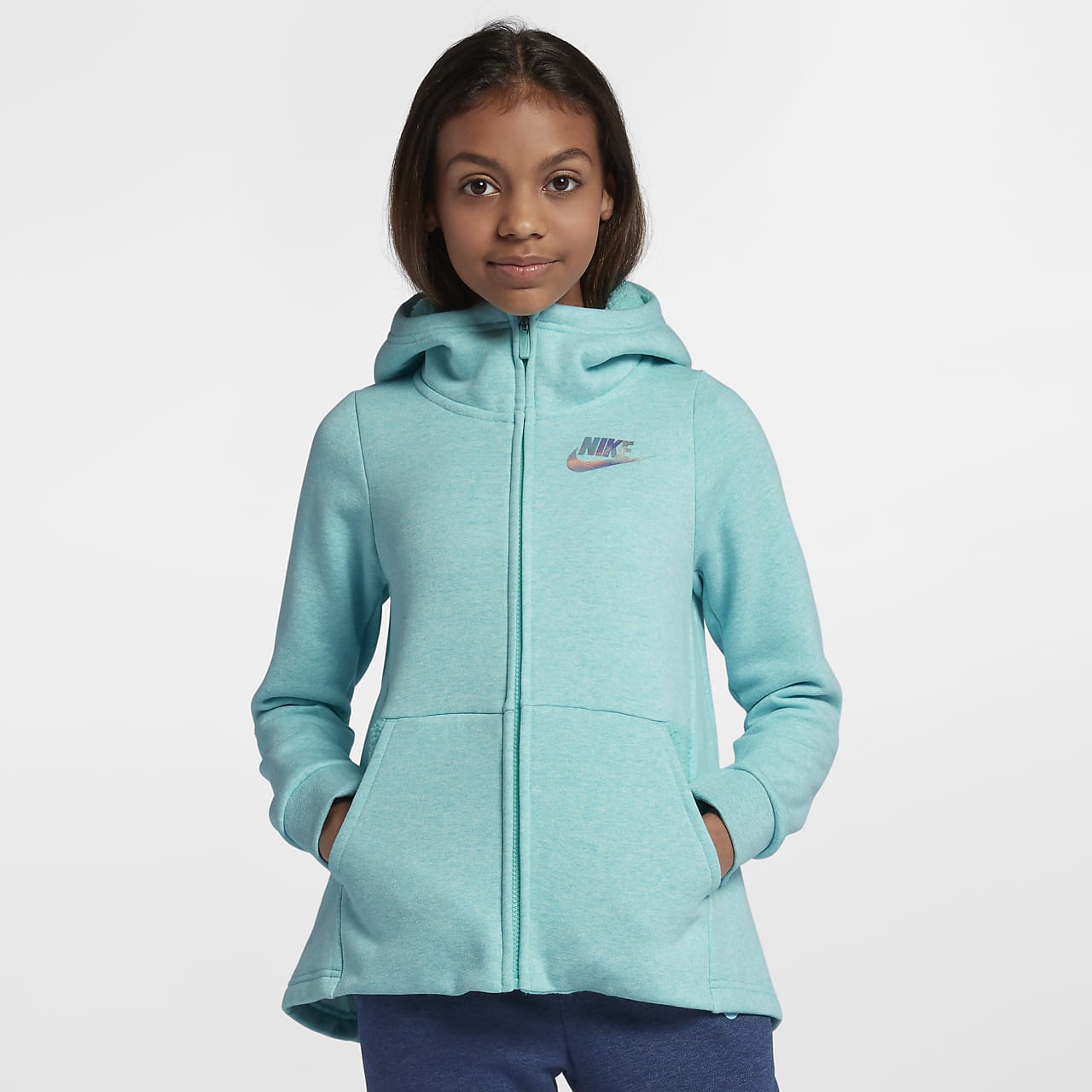 girls nike zip hoodie