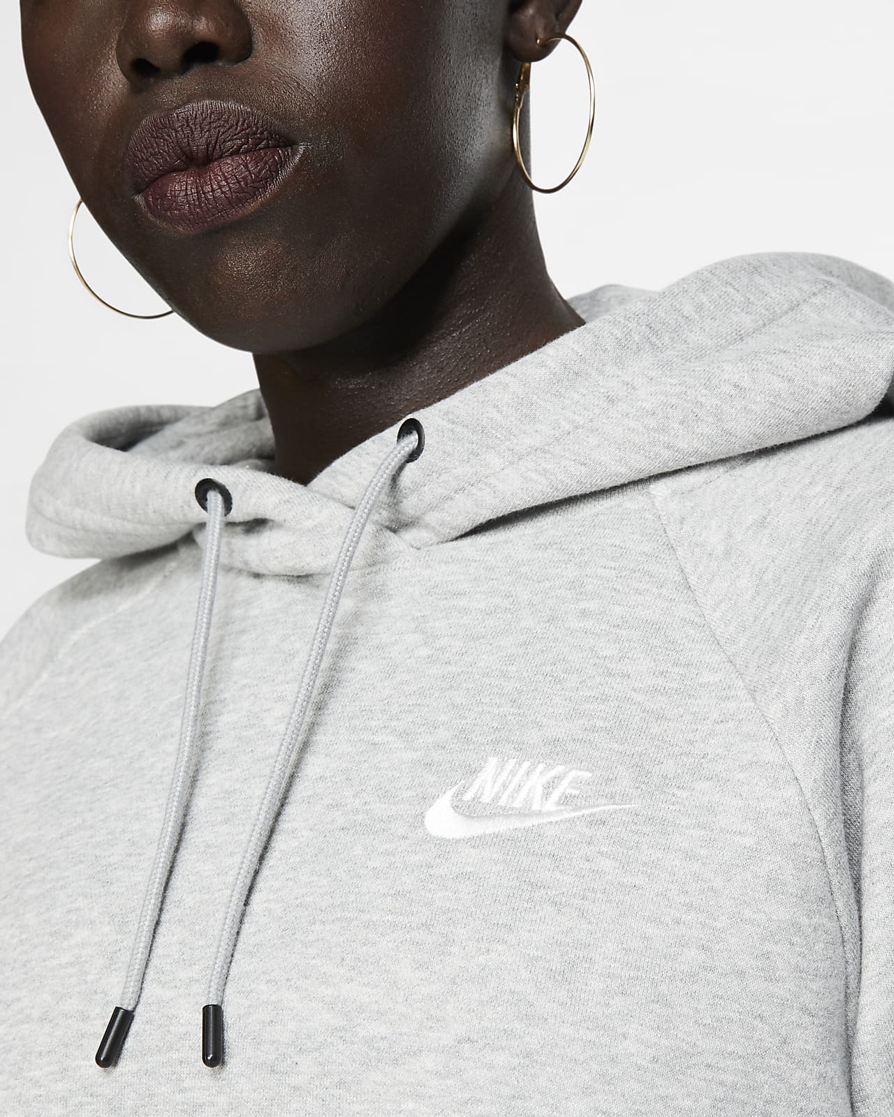 nike grey essentials hoodie
