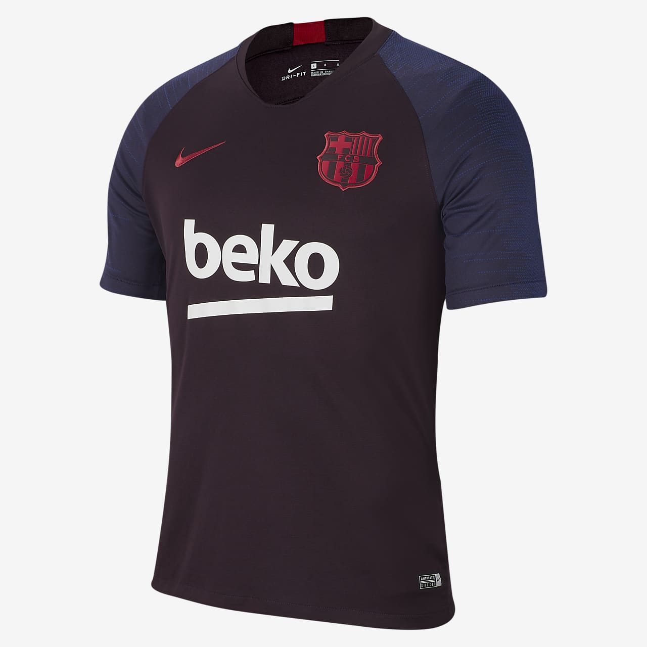 Nike Breathe FC Barcelona Strike Men's Short-Sleeve Football Top. Nike AE