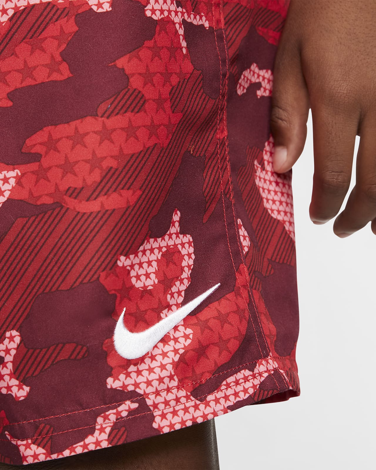 red nike volleyball shorts