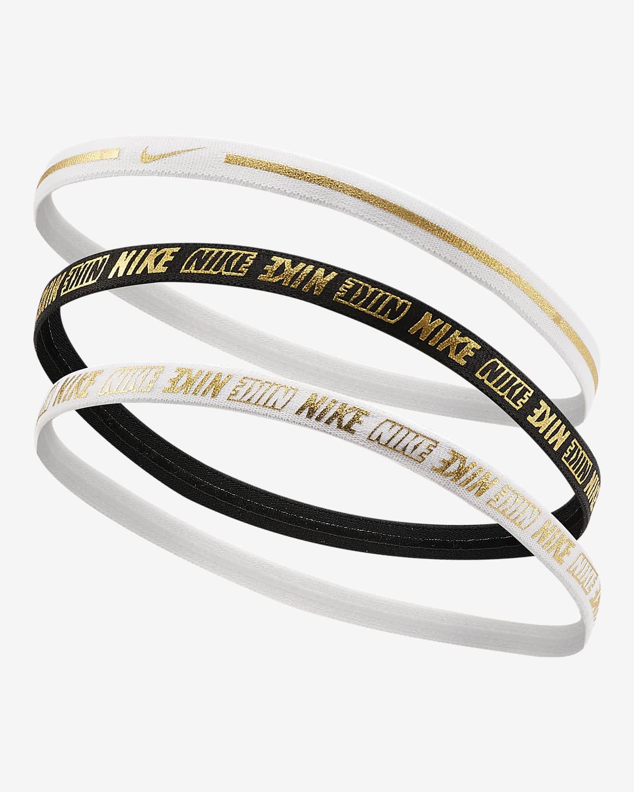 Nike Metallic Headbands 2.0 (3 Pack). Nike JP