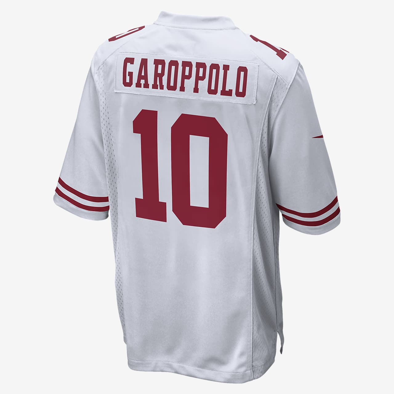 Jimmy Garoppolo #10 Retro Camiseta Jugador Básquetbol Transpirable y Resistente al Desgaste Camiseta Fan Hombres,S