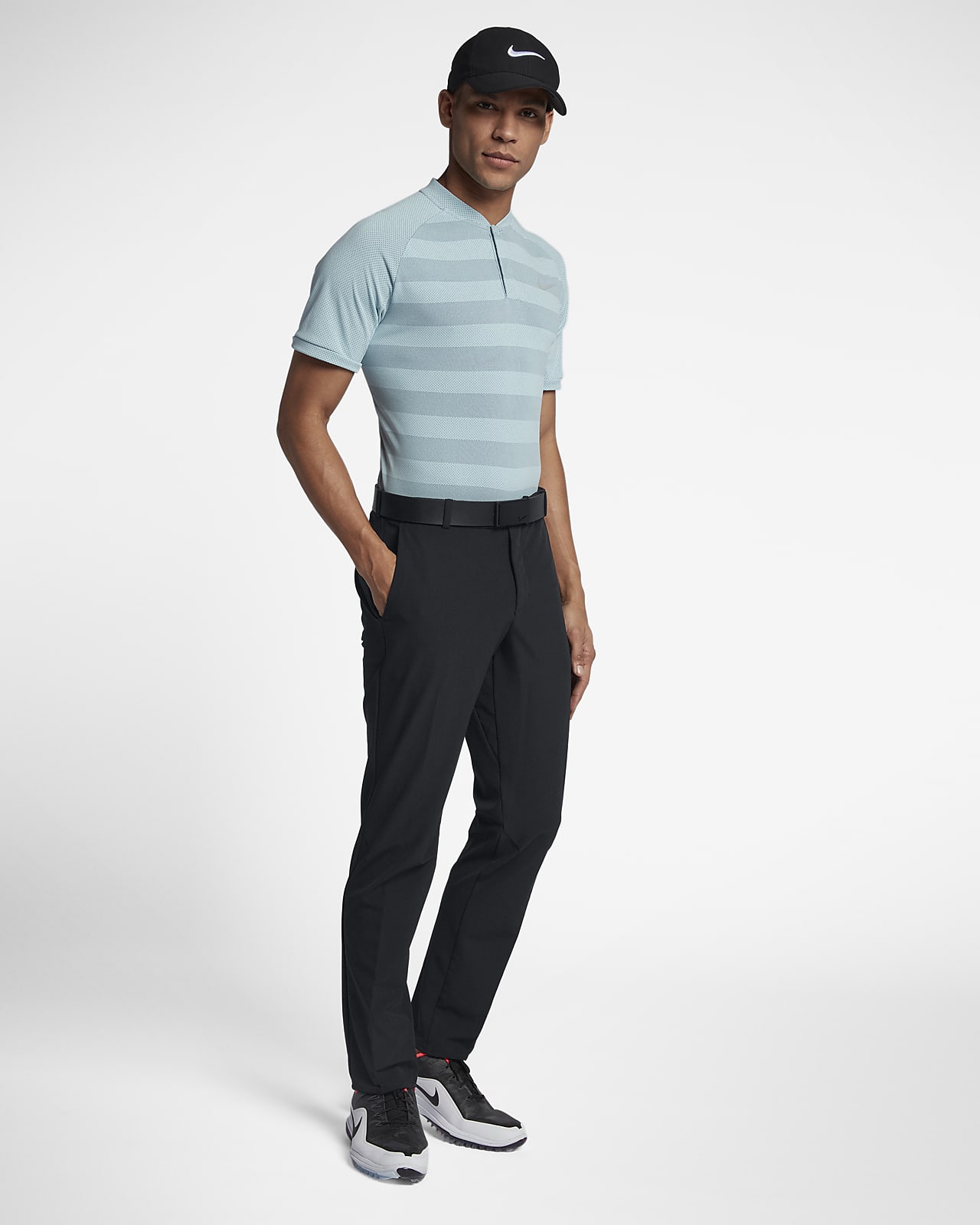 skinny fit golf trousers