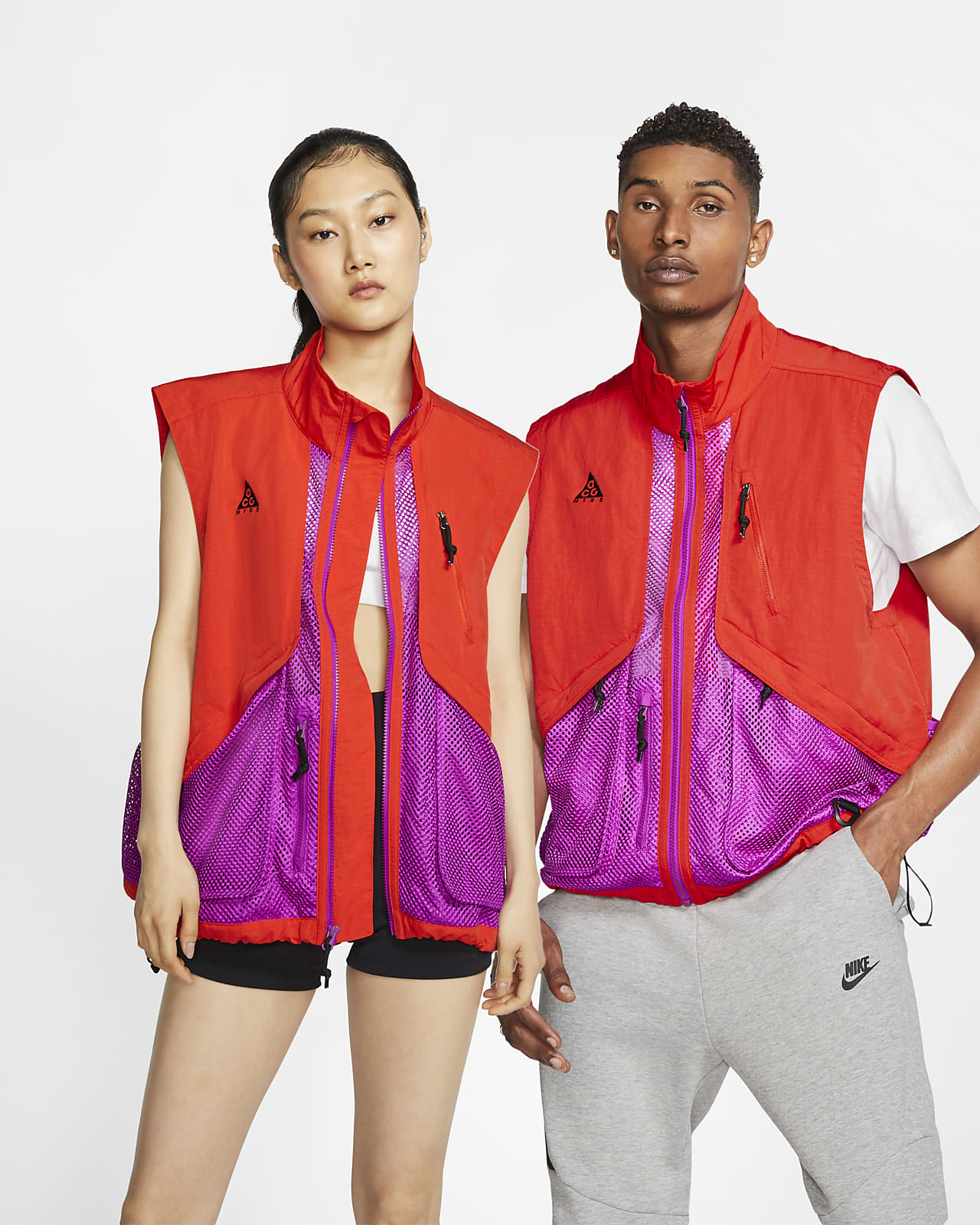 nike acg vest purple