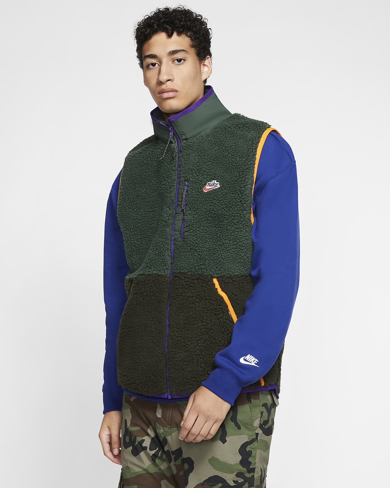Smanicato in fleece sherpa Nike 