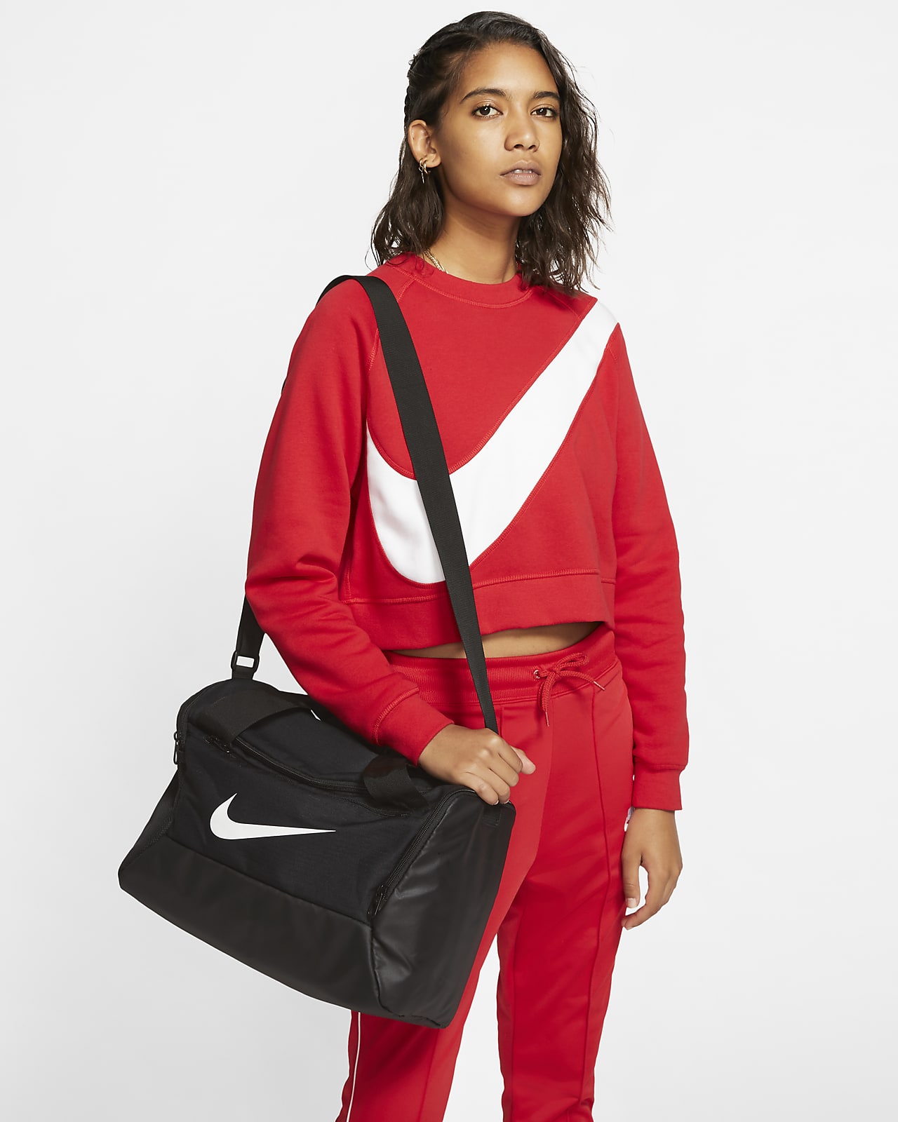 NIKE BRASILIA LARGE DUFFEL SPORTTAS BA5966-010 - wbsport.nl