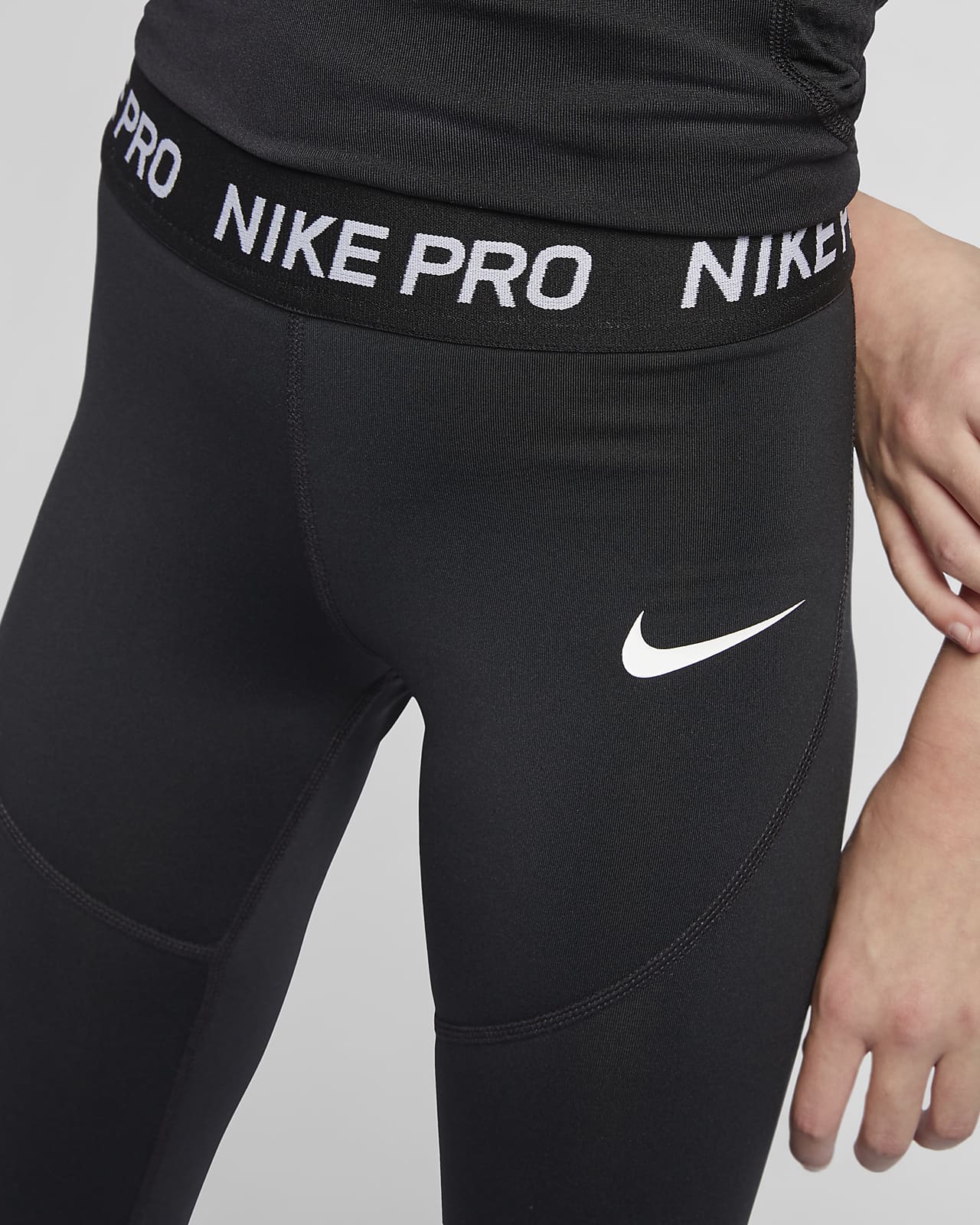 Buy > nike pro leggings gray > in stock