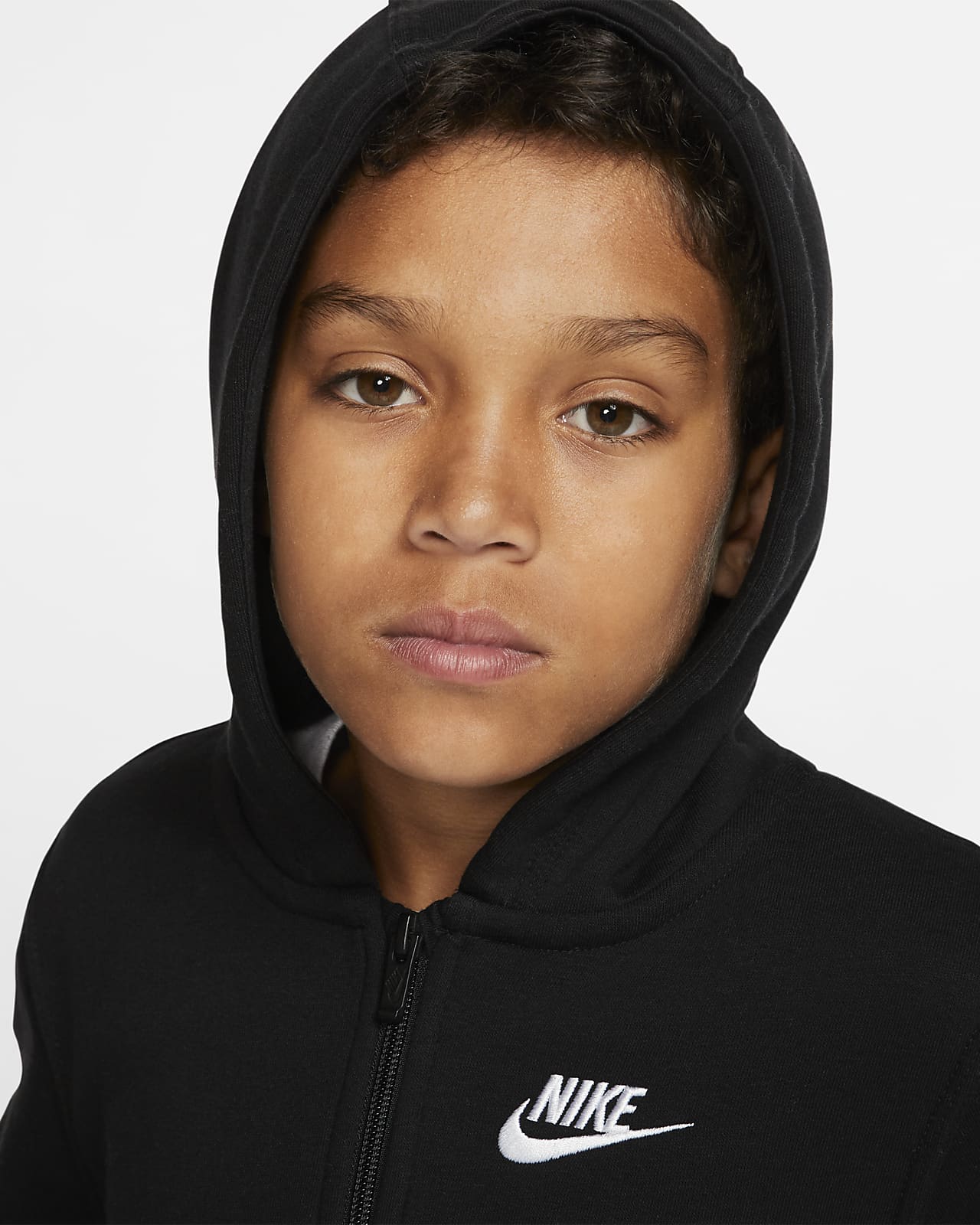 Nike Sportswear Club Big Kids' Full-Zip Hoodie. Nike.com