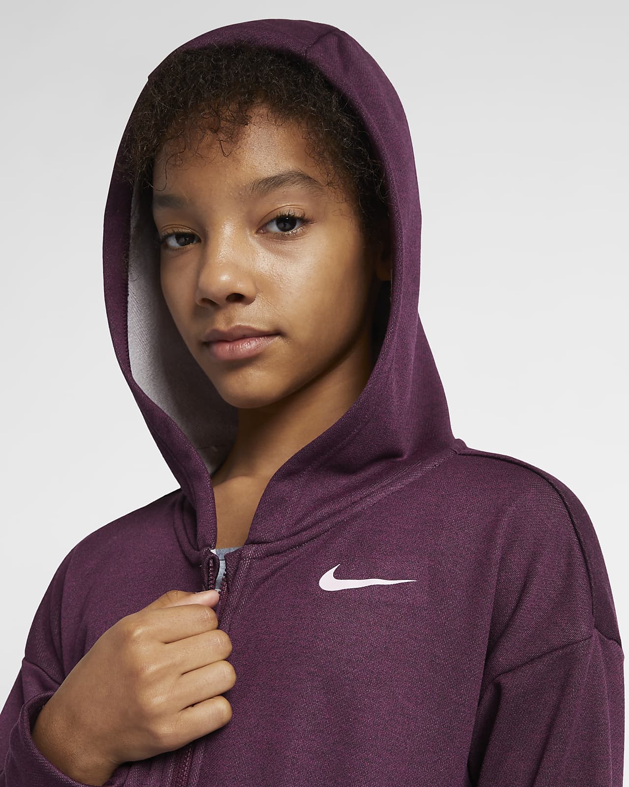girls purple nike hoodie
