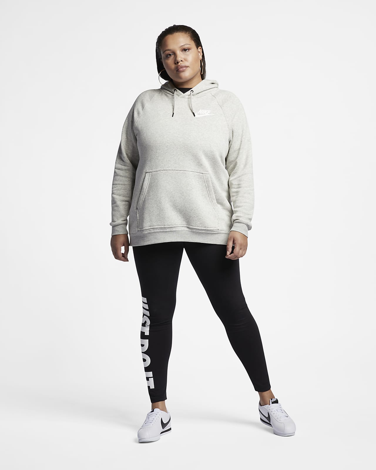 nike women's plus size sportswear rally hoodie