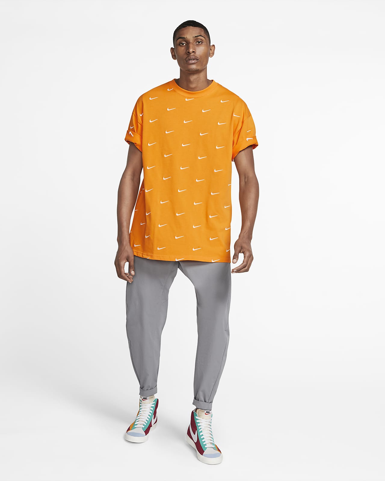 nike all over swoosh t shirt