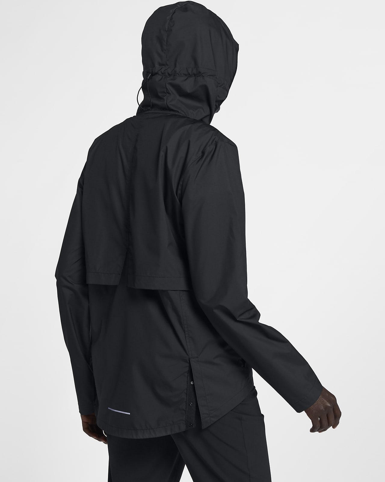 nike women's black rain jacket