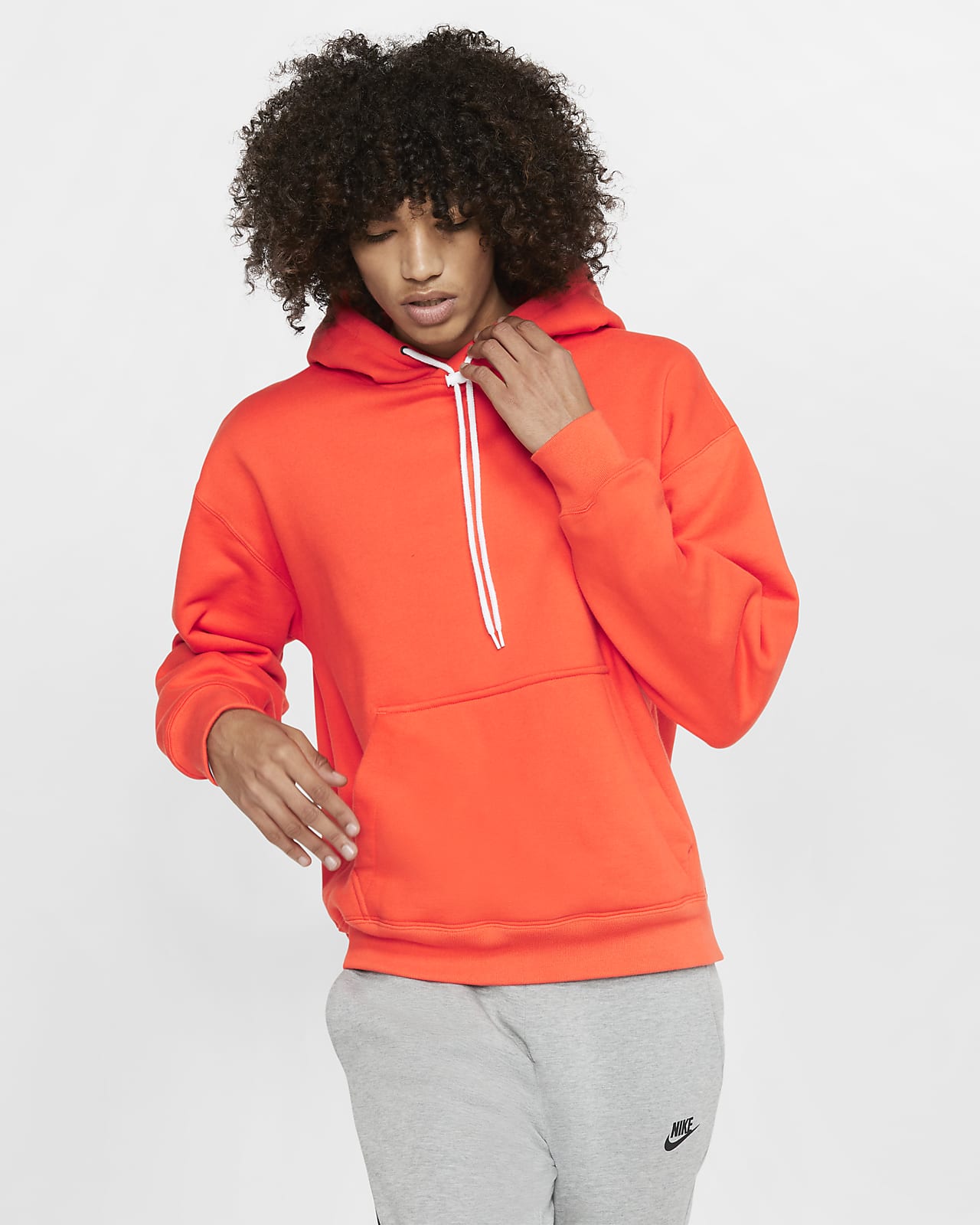mens orange nike hoodie