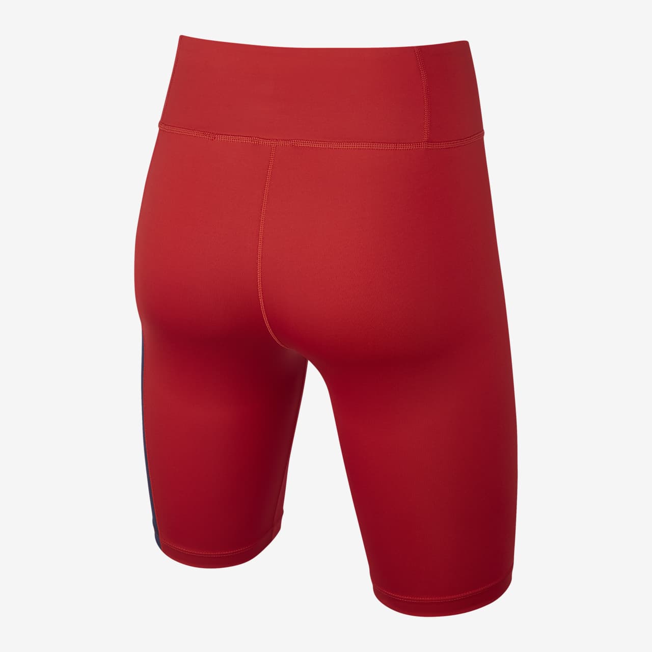 womens red biker shorts