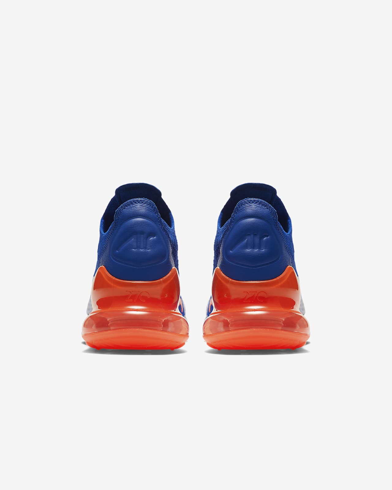 nike air max 270 flyknit blue orange