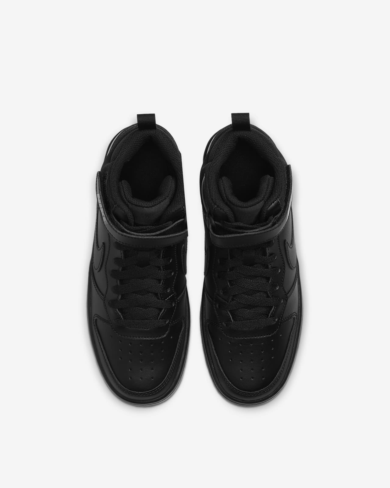 nike court borough mid 2 black and pink