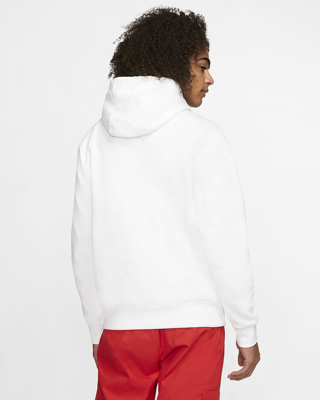 nike fleece white hoodie