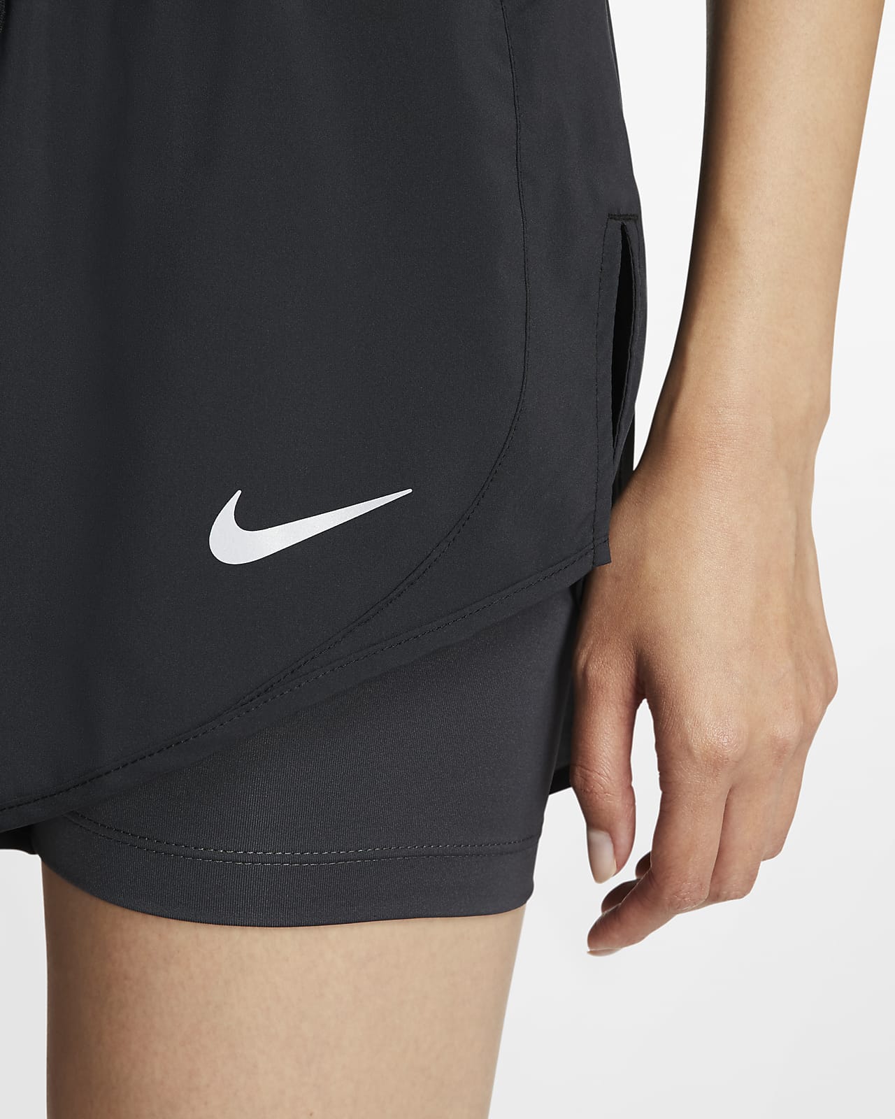 nike 2 in 1 tempo shorts