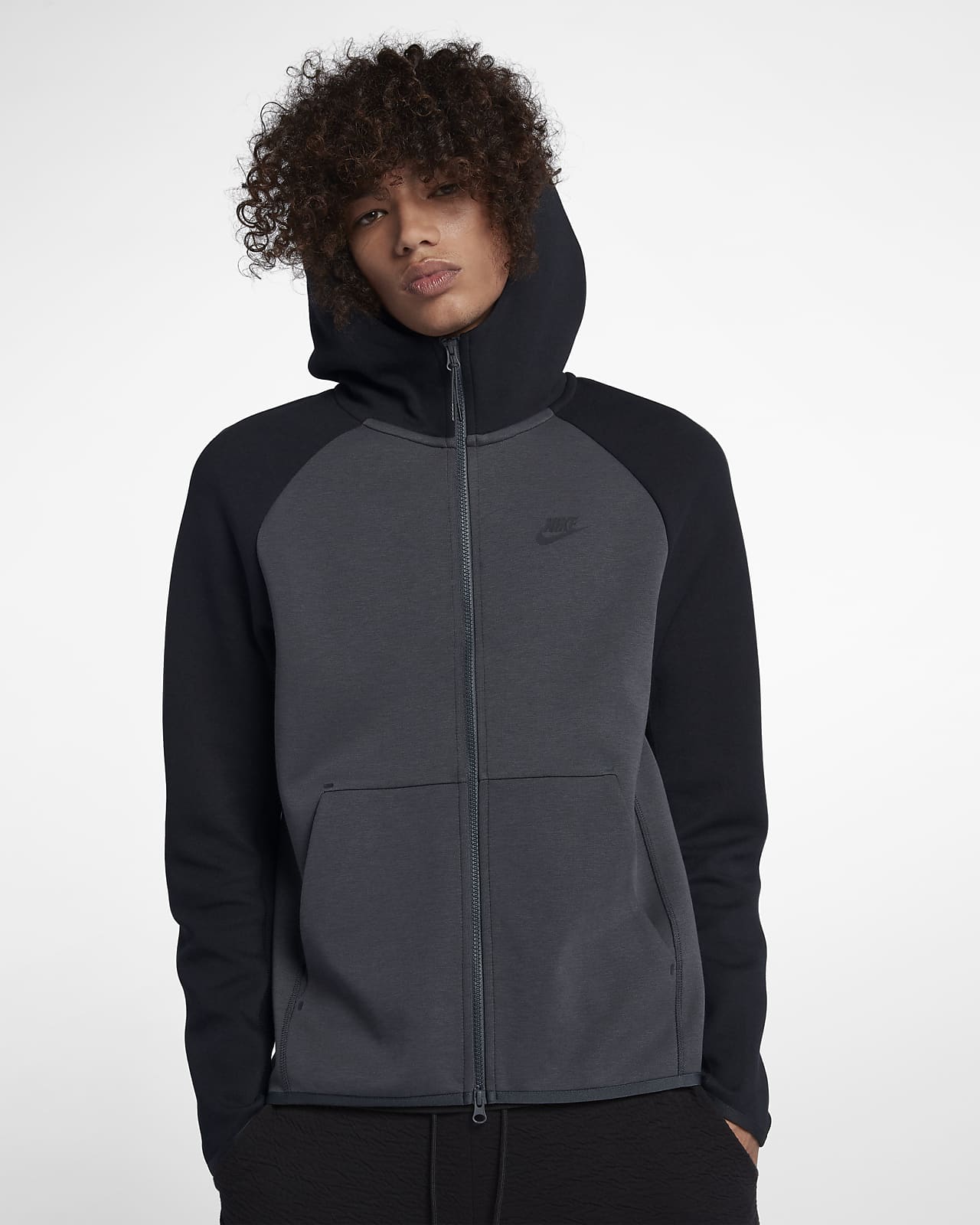 tech fleece zip hoodie