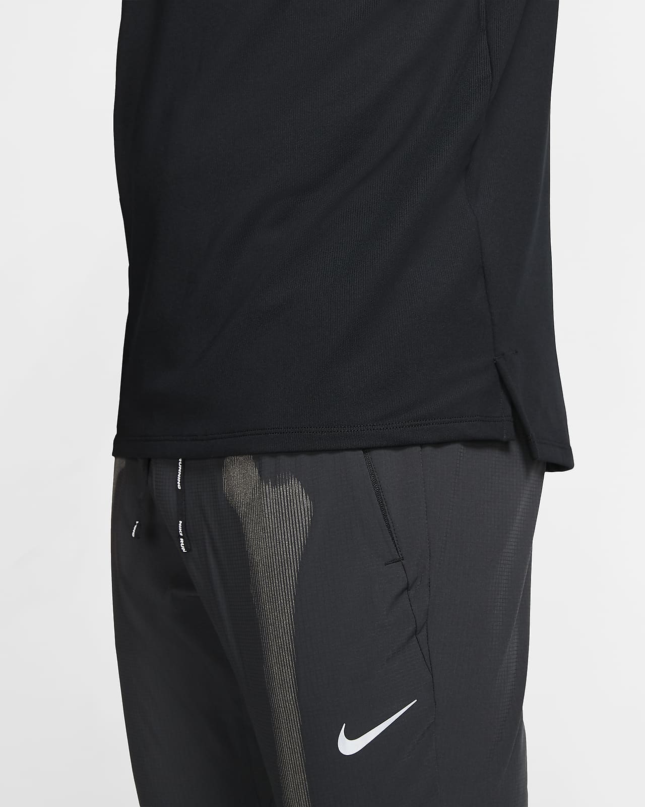 nike men's skeleton top black