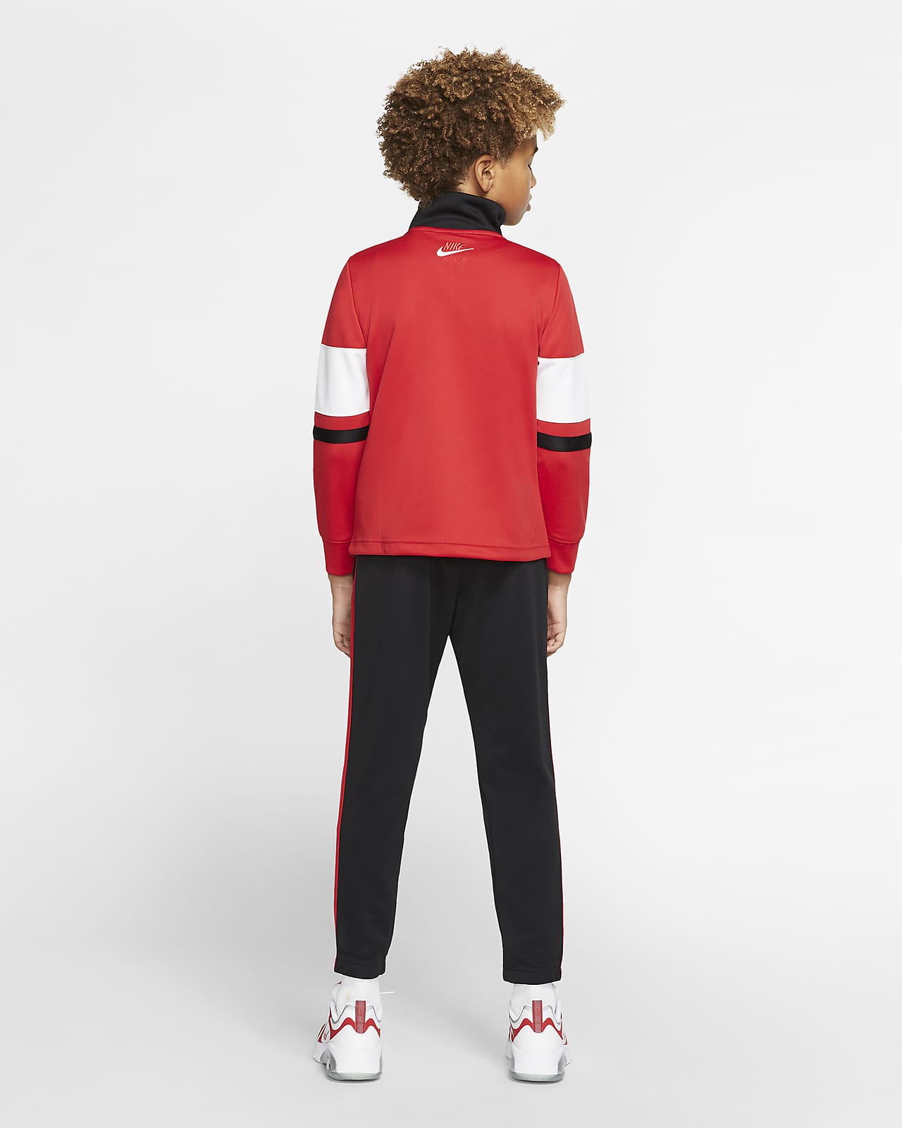 boys red nike tracksuit