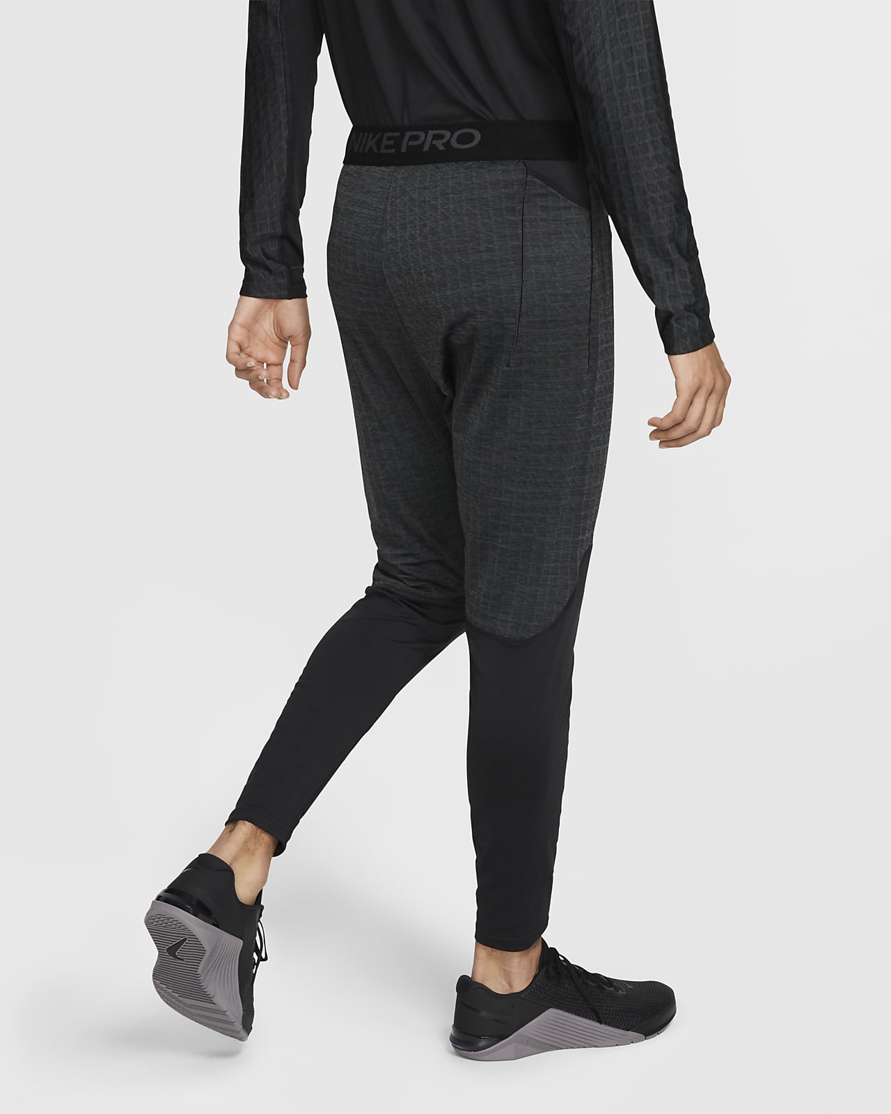 nike pro training tights grey