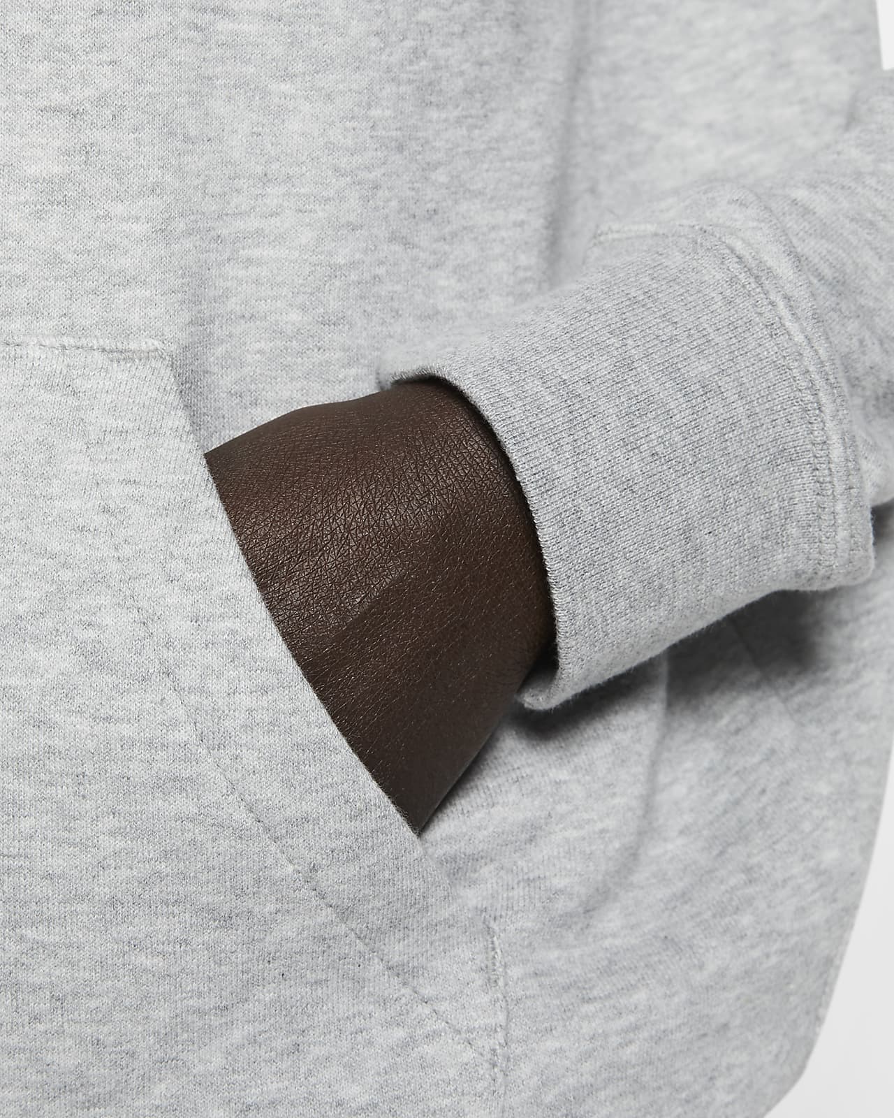 nike grey essentials hoodie