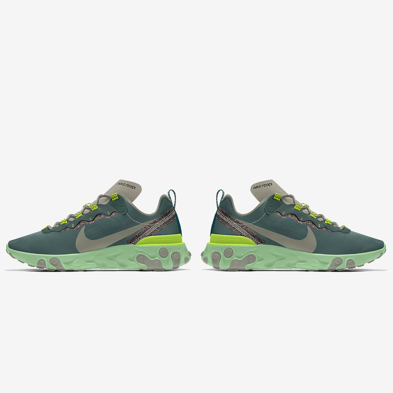 Nike React Element 55 Premium By You Custom herenschoen