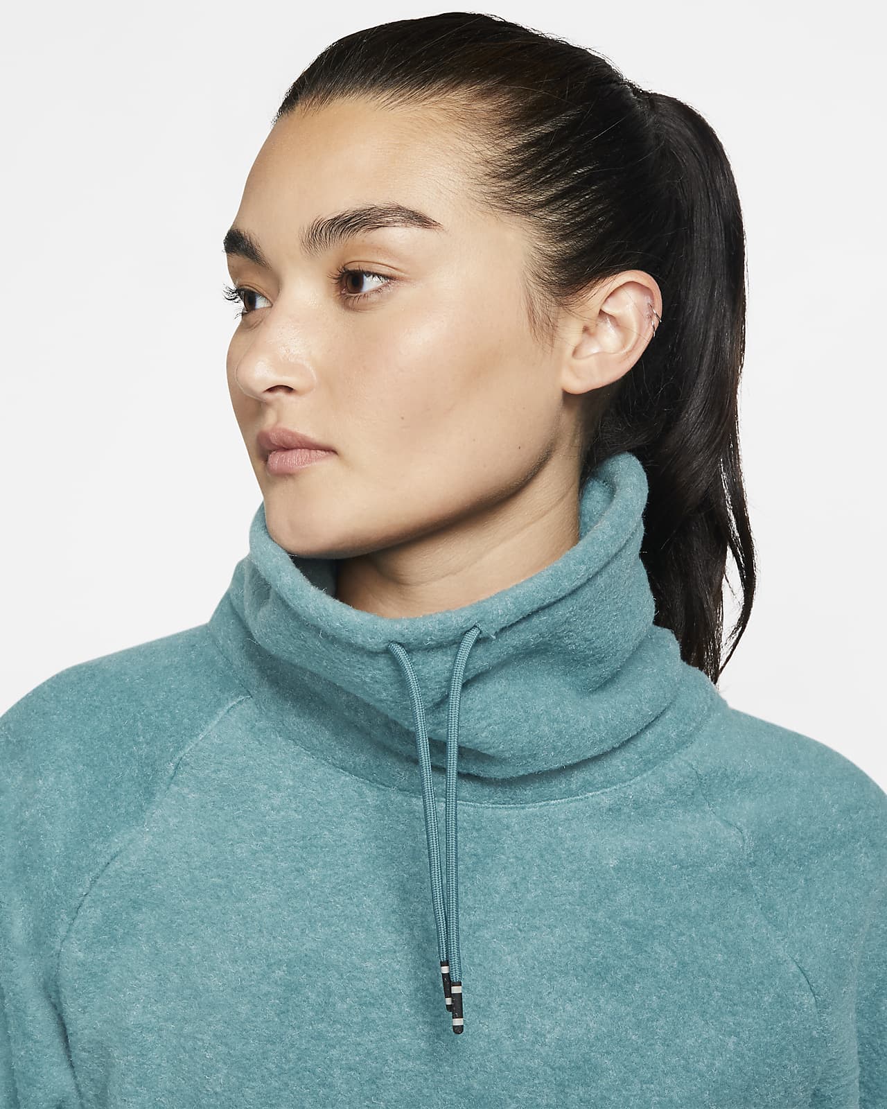 Långärmad träningströja i fleece Nike Therma för kvinnor Långärmad träningströja i fleece Nike Therma för kvinnor