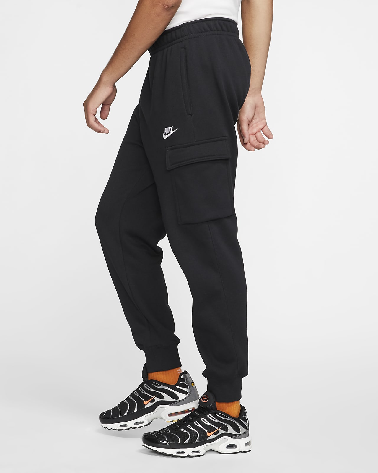 men's nike sportswear club fleece cargo jogger pants