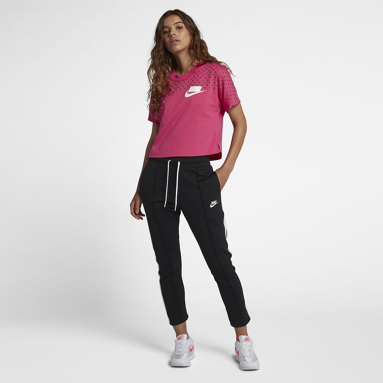 Nike Sportswear Hyper Femme Track Cropped Pants Size XXL Black CI0316-010  NWT