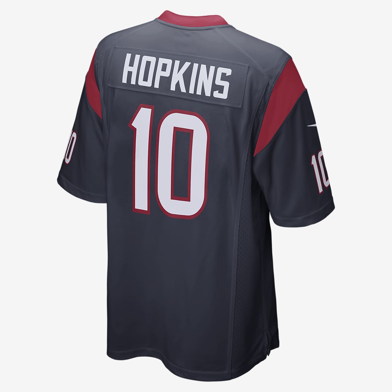Nike Houston Texans No10 DeAndre Hopkins Anthracite Salute to Service Youth Stitched NFL Limited Therma Long Sleeve Jersey