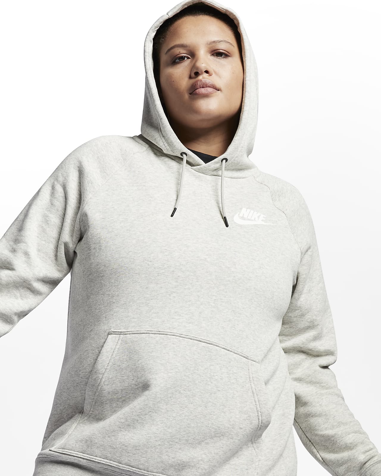 nike women's plus size sportswear rally hoodie