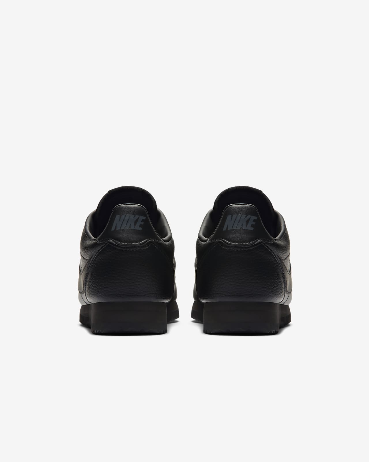 all black leather nike cortez mens