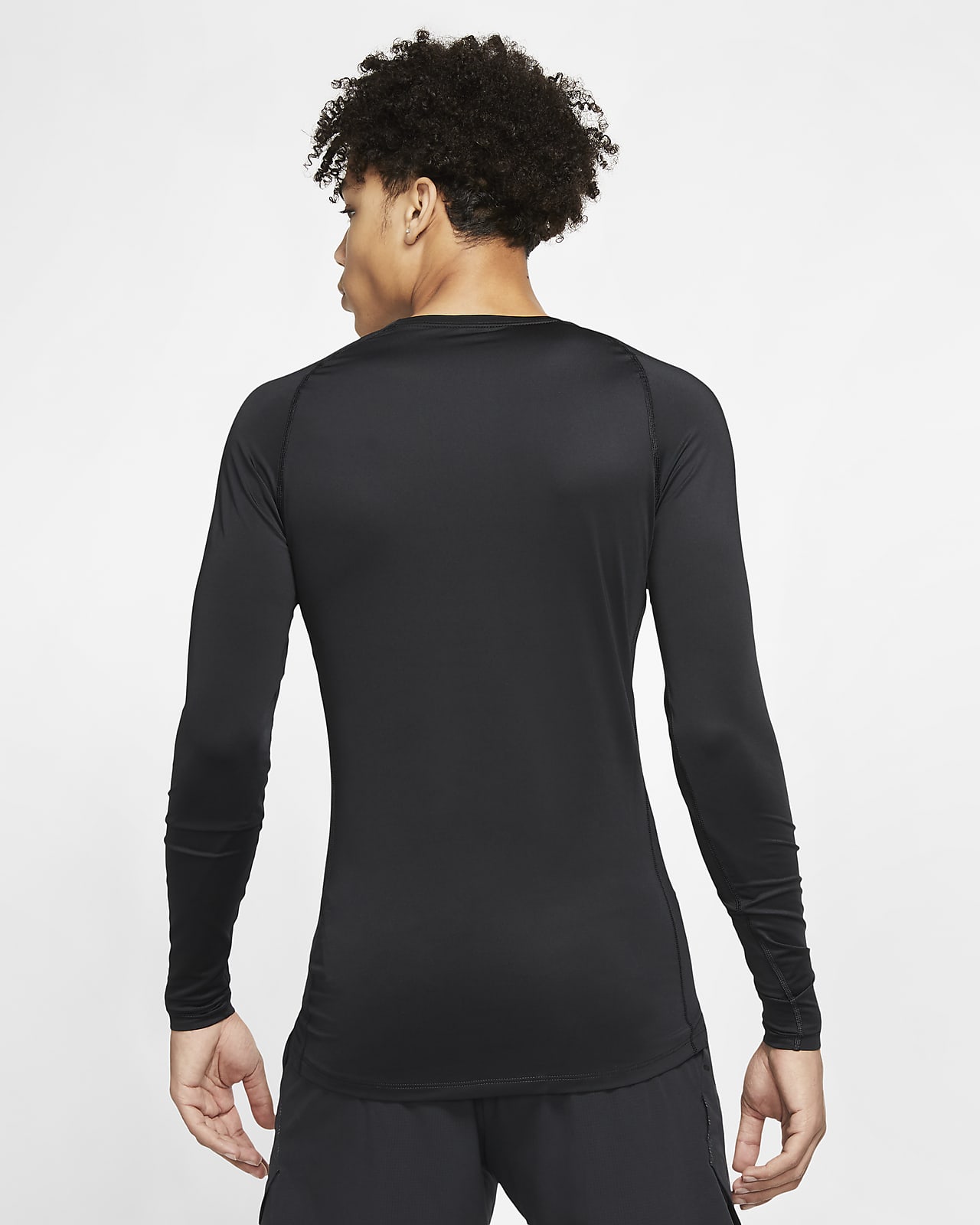 nike men's pro long sleeve fitted shirt