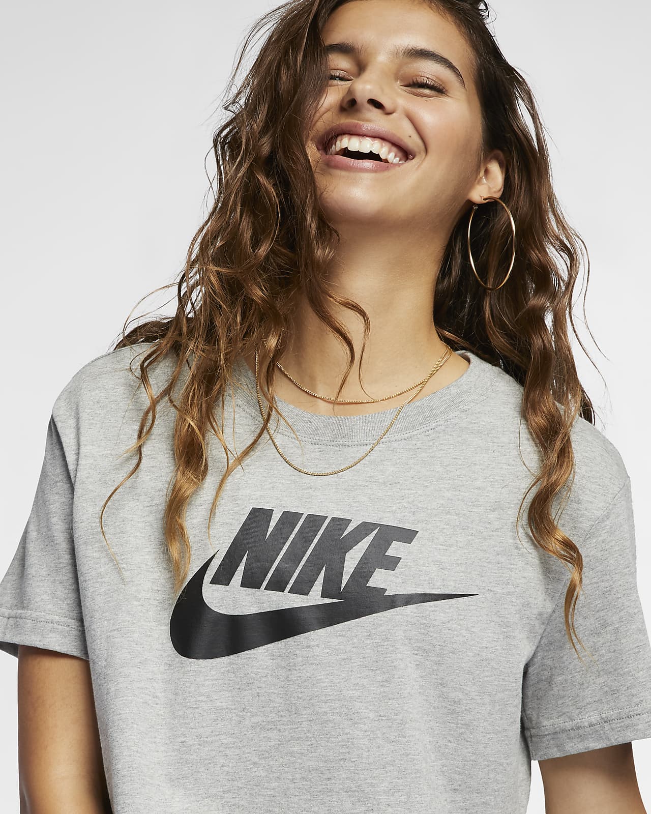 womens grey nike tshirt