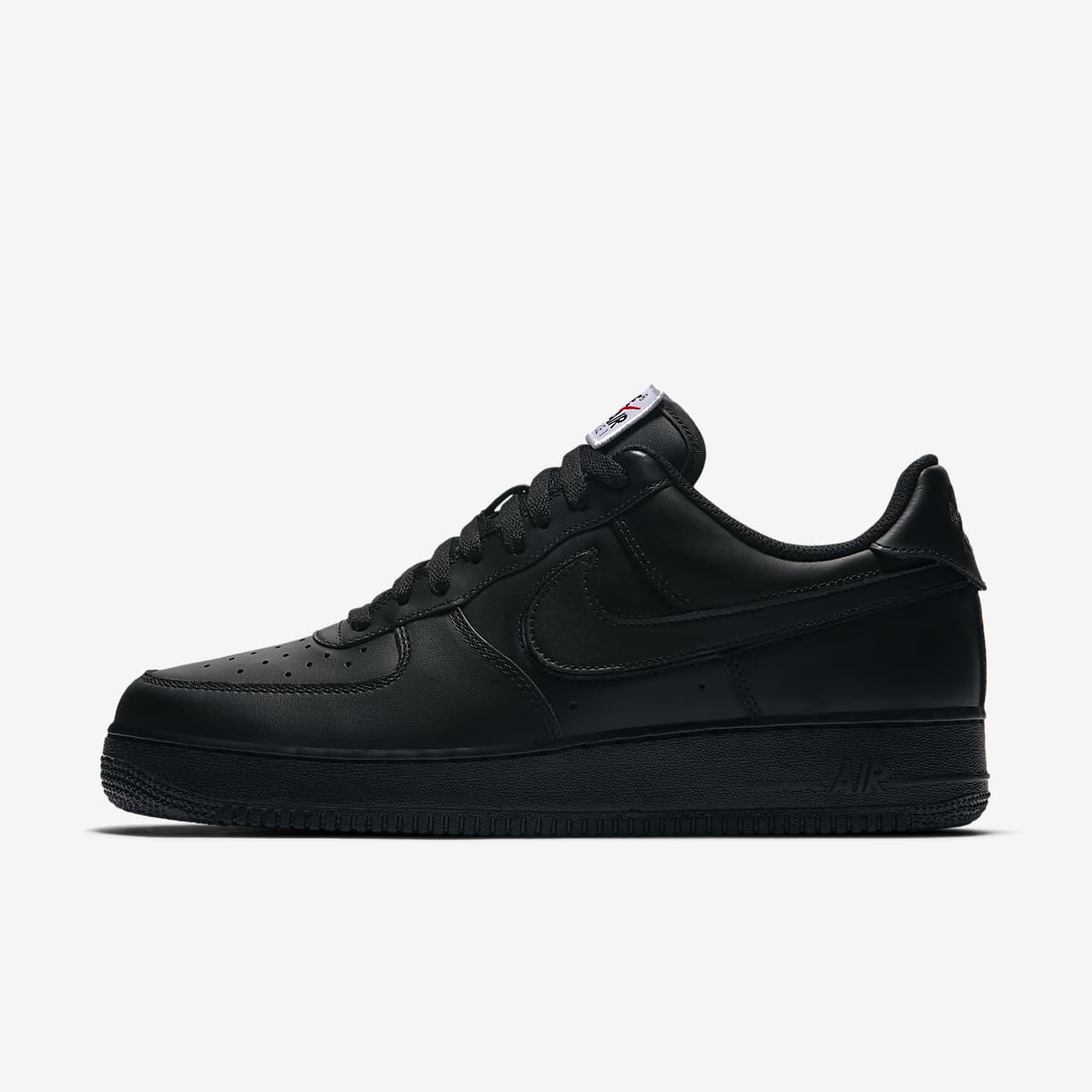 nike air force one swoosh pack black