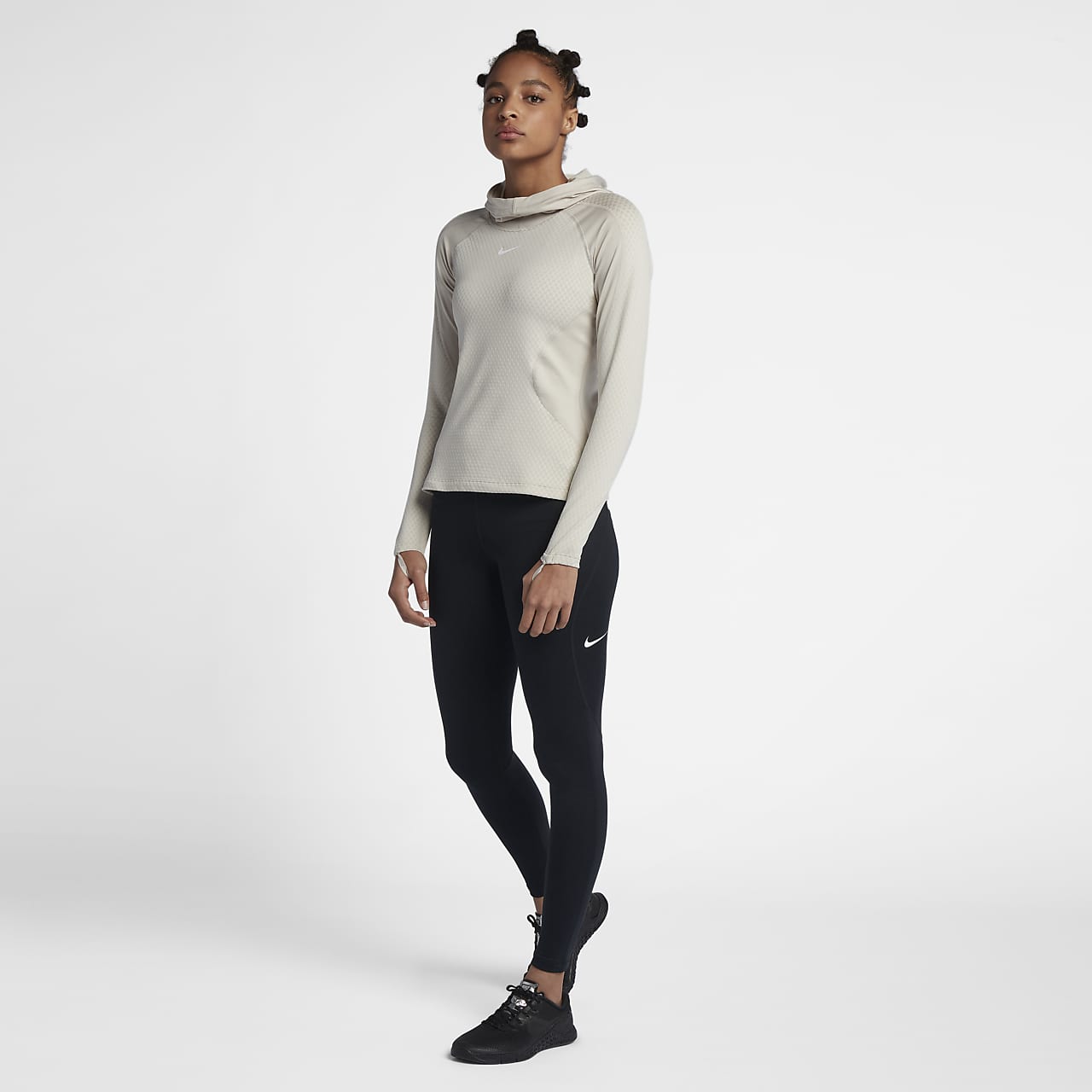 nike pro women's mid rise training crops