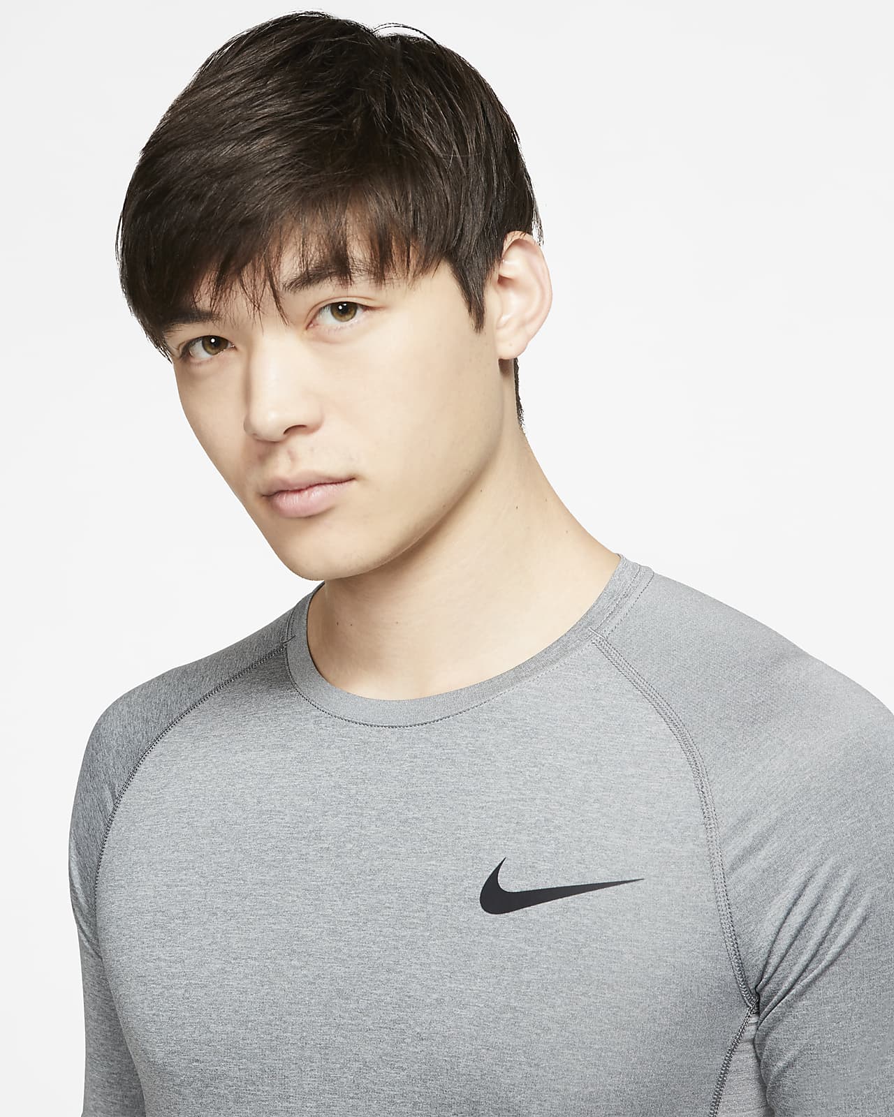 nike pro men's tight fit short sleeve top